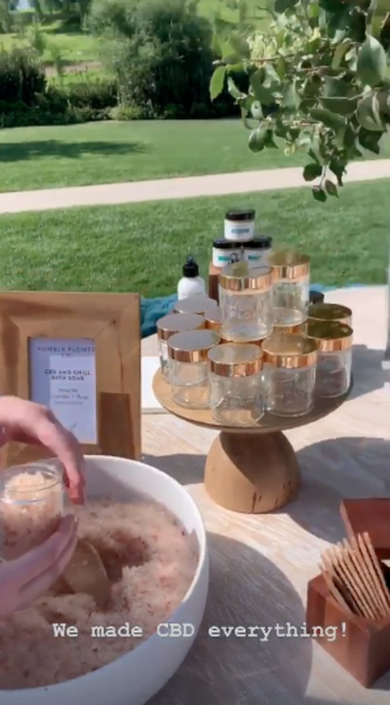 Kim Kardashian har CBD-babyshower Kim Kardashian har CBD-babyshower